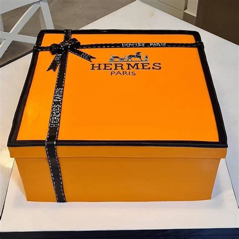 Hermes Box Cake 